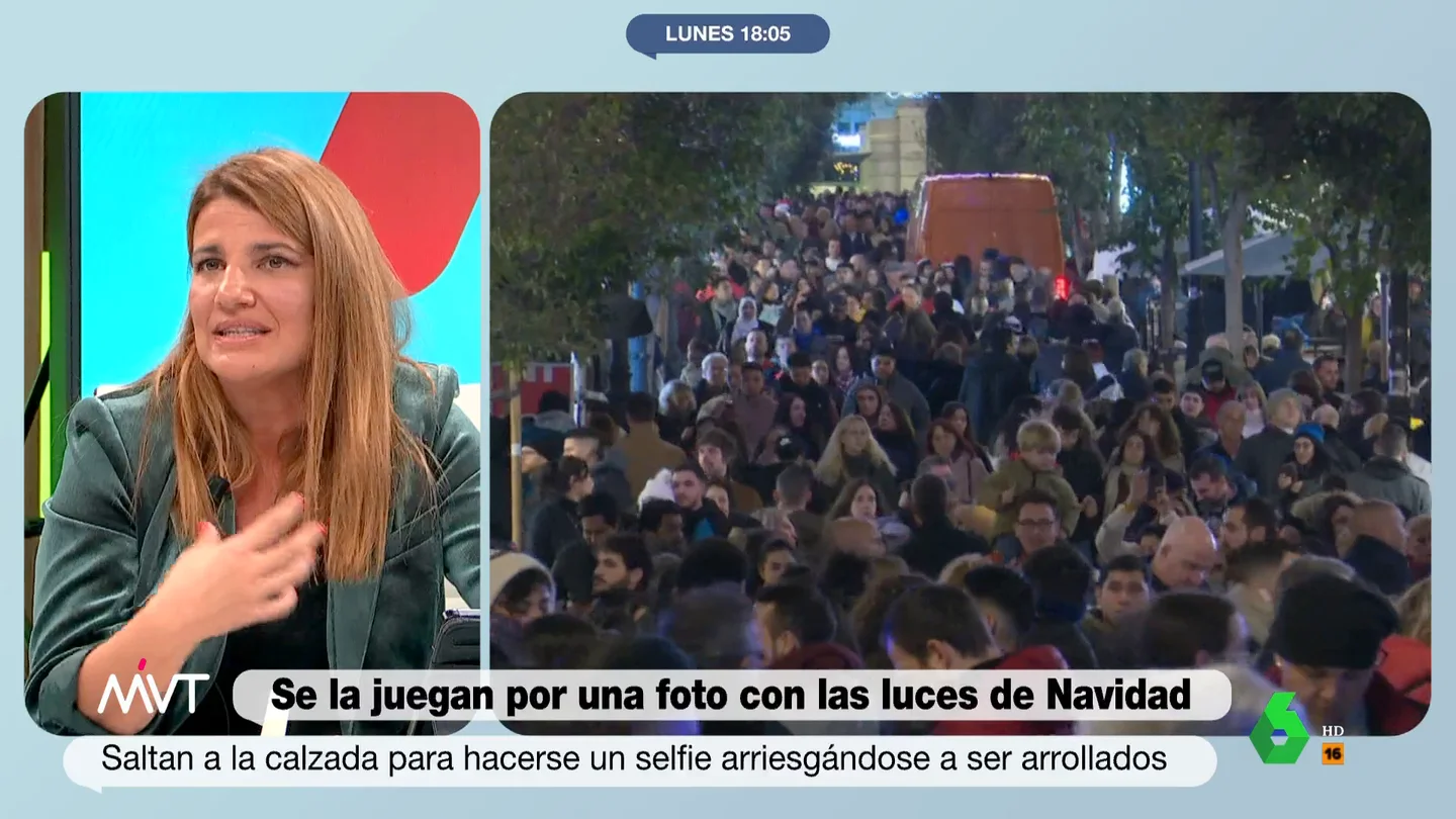 María Claver defiende la masificación en Madrid en Navidad: "Cuanta más gente mejor" María Claver defiende la masificación en Madrid en Navidad: "Cuanta más gente mejor"