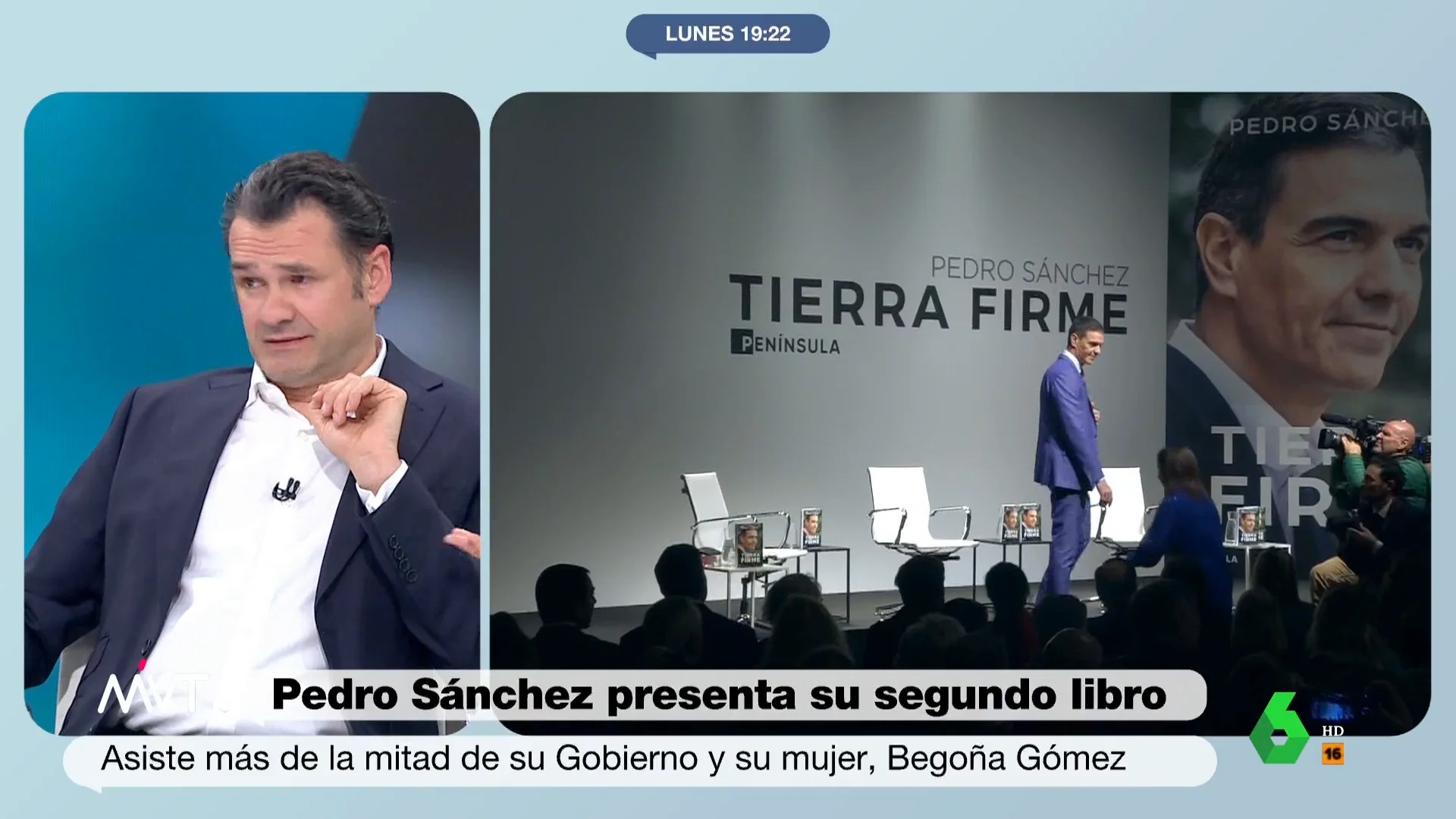 "Llega un momento en política en que digas lo que digas, a todo el mundo le parece gracioso", comenta Cristina Pardo sobre la presentación del libro de Pedro Sánchez y da pie a la divertida conversación que se puede ver en este vídeo.