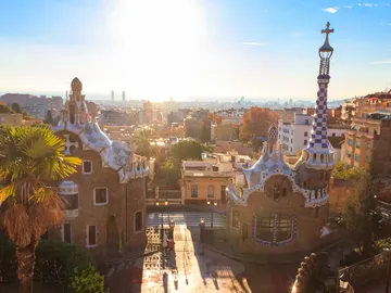 Park Güell, en Barcelona Park Güell, en Barcelona