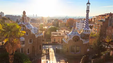 Park Güell, en Barcelona Park Güell, en Barcelona