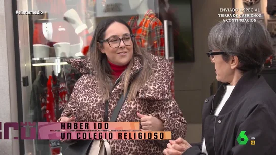 Una joven, cuando Thais Villas le pide buscar a alguien de colegio religioso: "Tienen otra manera de vestir, más Cayetana" Una joven, cuando Thais Villas le pide buscar a alguien de colegio religioso: "Tienen otra manera de vestir, más Cayetana"