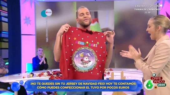 Eduardo Navarrete explica cómo confeccionar tu propio jersey de Navidad 'low cost' en directo Eduardo Navarrete explica cómo confeccionar tu propio jersey de Navidad 'low cost' en directo
