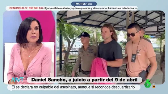 Beatriz de Vicente: Temo que maten a Daniel Sancho. Nunca pediría una condena de muerte, no me dejaría dormir "Si se hubieran acercado a mi, jamás hubiera podido defender un caso en Tailandia", afirma rotunda Beatriz de Vicente, que en este vídeo de Más Vale Tarde analiza la postura de los abogados de Edwin Arrieta en el 'caso Daniel Sancho'.