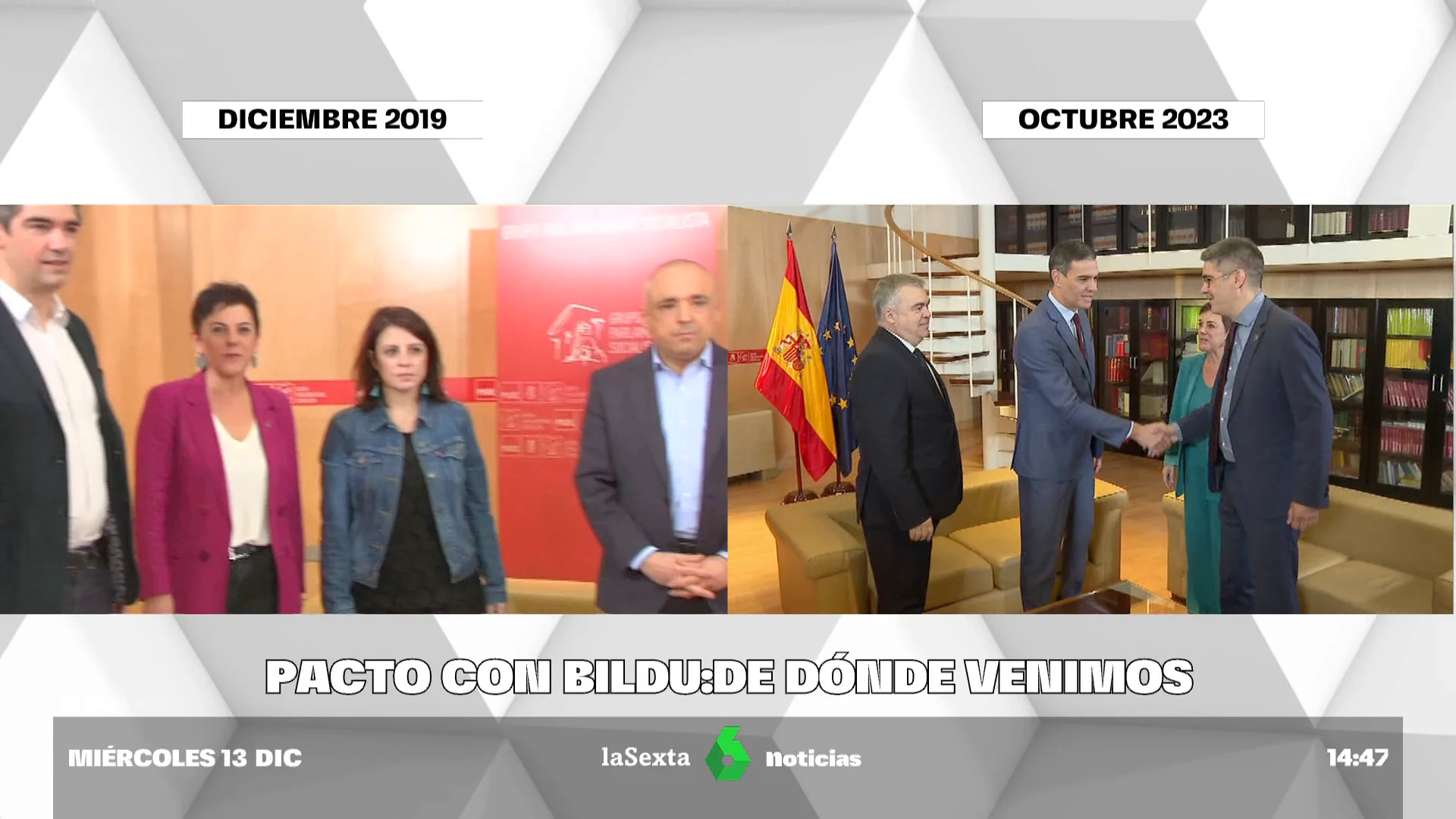 la evolución del PSOE con Bildu