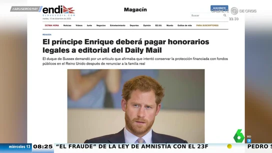 Alfonso Arús, al príncipe Harry tras perder un juicio contra la prensa: "Que se lo pague, que tiene dinero" Alfonso Arús, al príncipe Harry tras perder un juicio contra la prensa: "Que se lo pague, que tiene dinero"