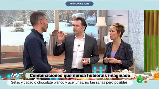 MVT Iñaki López y Cristina Pardo prueban un polvorrezno en directo MVT Iñaki López y Cristina Pardo prueban un polvorrezno en directo