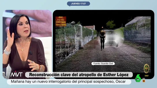 Beatriz de Vicente, sobre el asesinato de Esther López Más Vale Tarde analiza con Leo Álvarez y Beatriz de Vicente el último informe de la Guardia Civil sobre el asesinato de Esther López que apunta directamente a Óscar, principal acusado y amigo de la víctima, como autor del crimen.