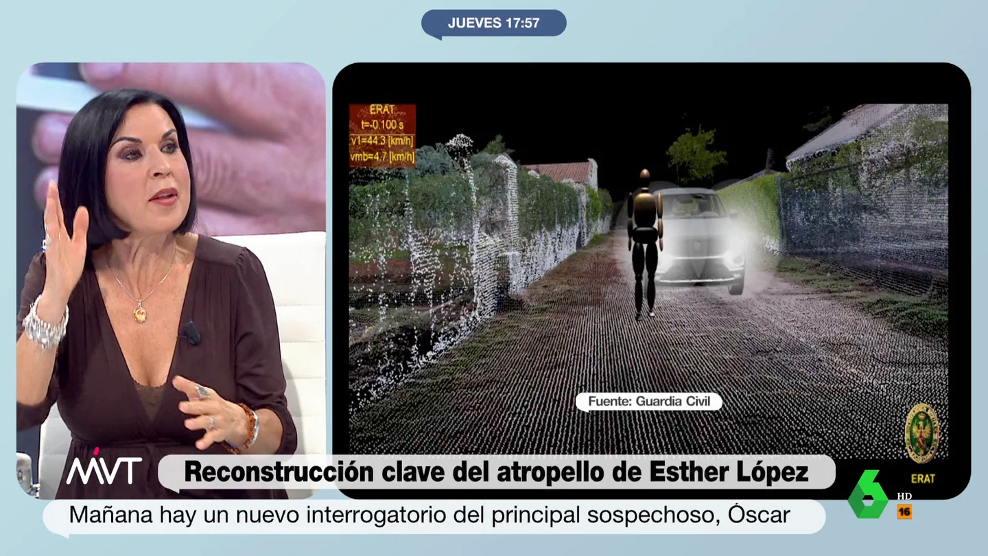 Beatriz de Vicente, sobre el asesinato de Esther López Más Vale Tarde analiza con Leo Álvarez y Beatriz de Vicente el último informe de la Guardia Civil sobre el asesinato de Esther López que apunta directamente a Óscar, principal acusado y amigo de la víctima, como autor del crimen.