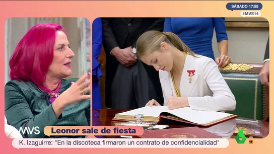 Karmele Izaguirre explica por qué sentó mal al entorno de Leonor su salida nocturna por Madrid Karmele Izaguirre explica por qué sentó mal al entorno de Leonor su salida nocturna por Madrid