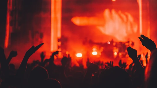Manos levantadas en un recinto donde se celebra una 'rave'. Manos levantadas en un recinto donde se celebra una 'rave'.