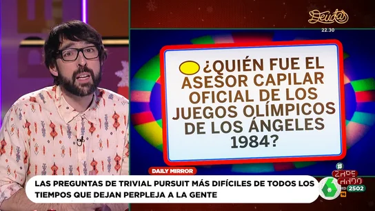 El peluquero de los Juegos Olímpicos o el nombre del poeta apellidado Tuwhare: las 12 preguntas más difíciles del Trivial El peluquero de los Juegos Olímpicos o el nombre del poeta apellidado Tuwhare: las 12 preguntas más difíciles del Trivial