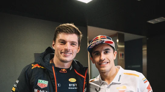 Max Verstappen y Marc Márquez Max Verstappen y Marc Márquez
