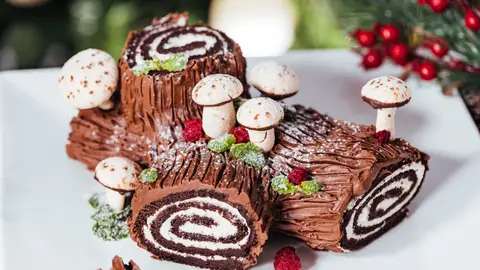 Buche de Noel, dulce navideño de Francia Buche de Noel, dulce navideño de Francia