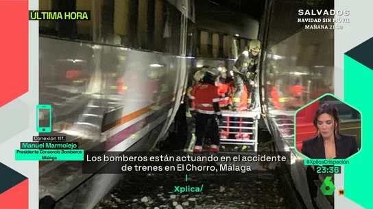 Roberto, pasajero del siniestro ferroviario en Málaga: "El tren paró, empezó a salir humo y notamos el impacto" Roberto, pasajero del siniestro ferroviario en Málaga: "El tren paró, empezó a salir humo y notamos el impacto"