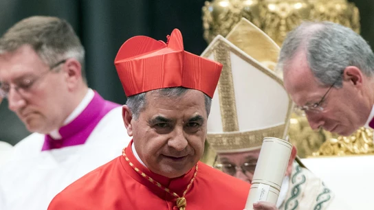 El cardenal italiano Angelo Becciu, en una imagen de archivo El cardenal italiano Angelo Becciu, en una imagen de archivo