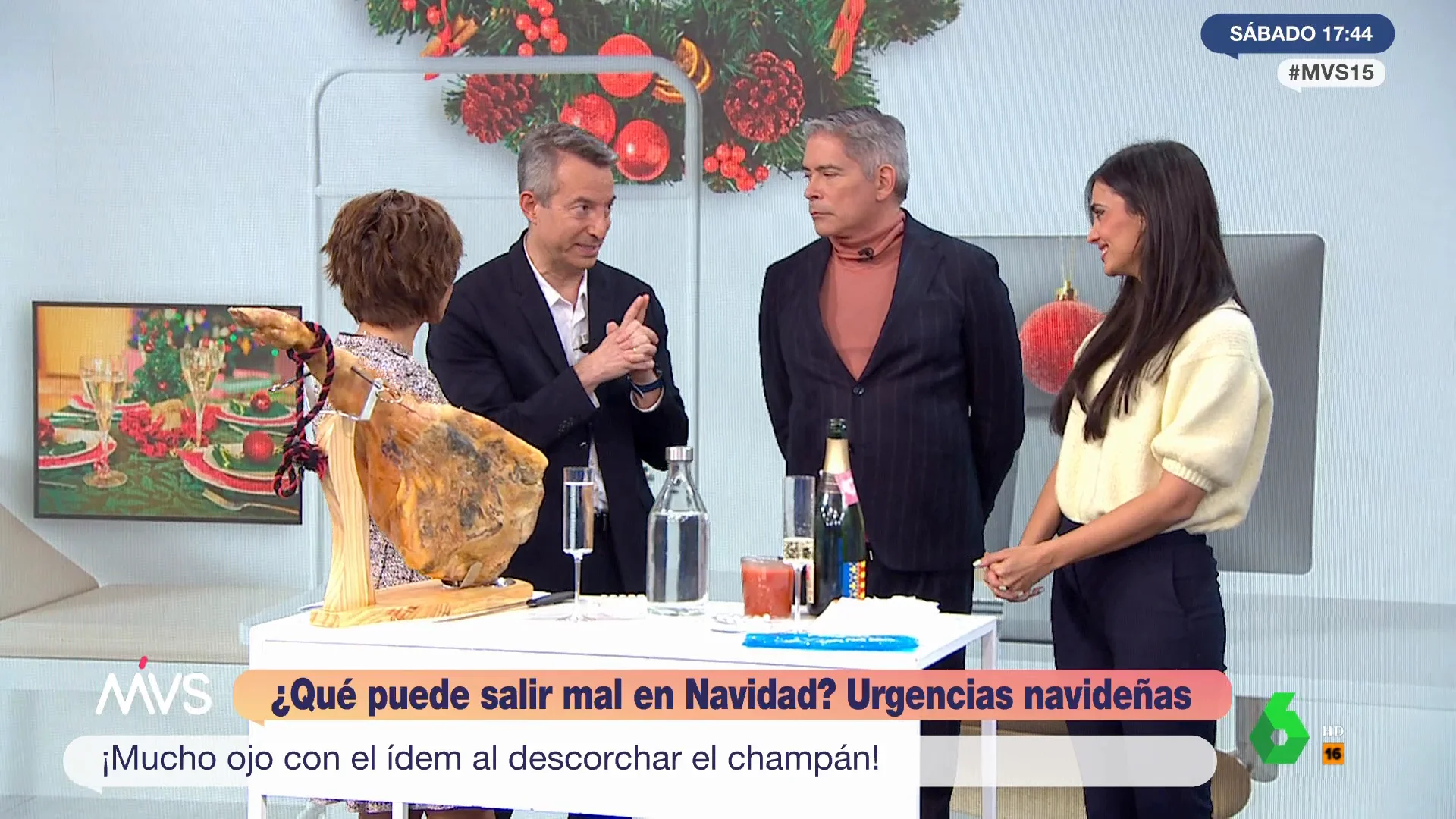 César Carballo enumera las reacciones que nos tienen que alarmar si nos da el corcho del champán en el ojo  
