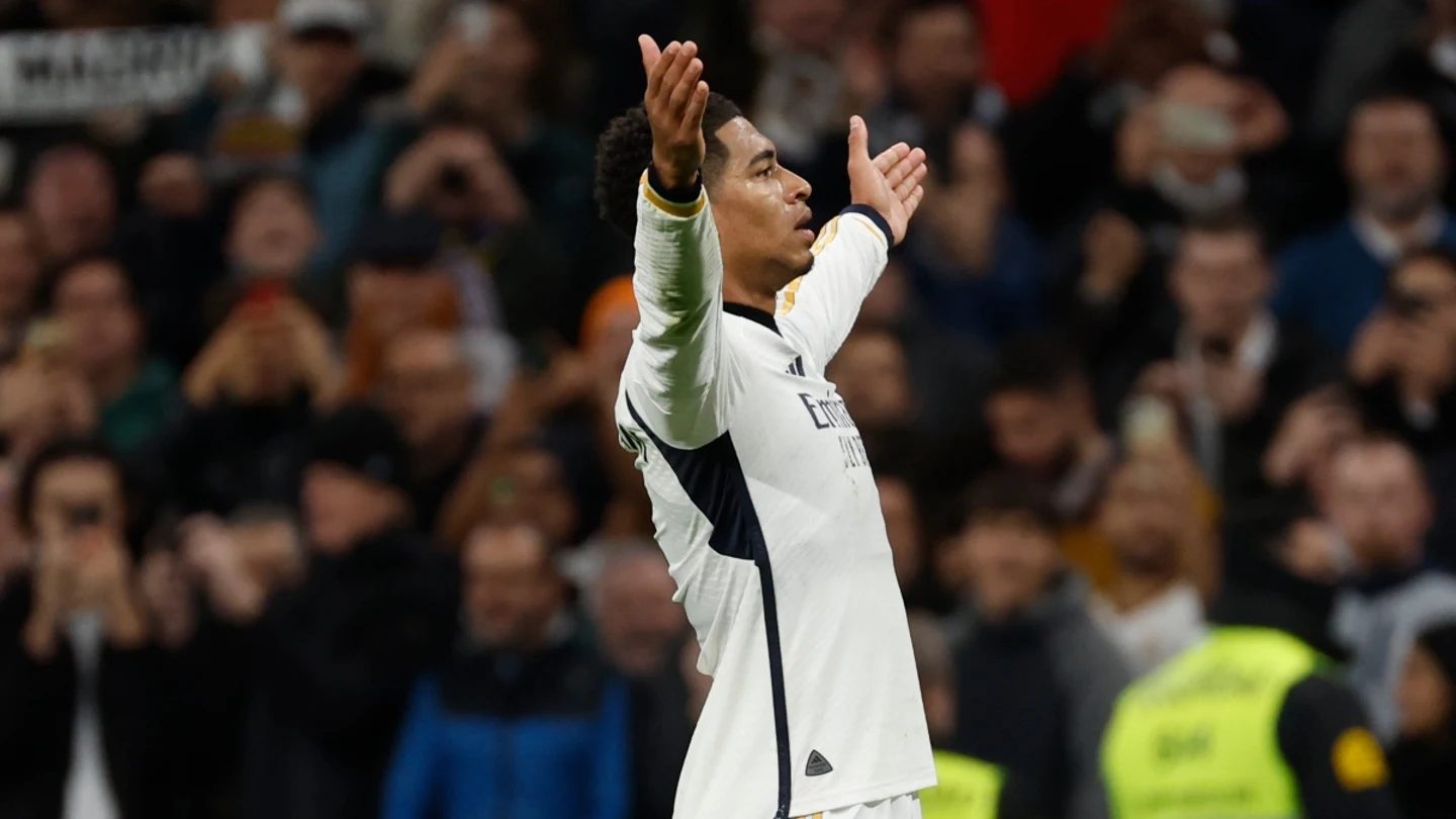 Jude Bellingham celebra un gol con el Real Madrid Jude Bellingham celebra un gol con el Real Madrid