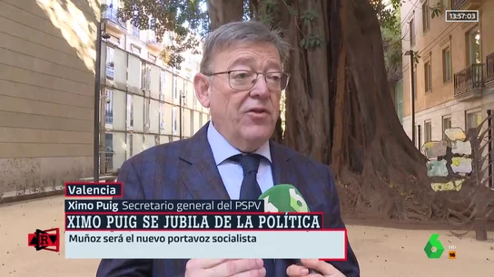 Ximo Puig deja su escaño en Les Corts: "Creo que es el momento oportuno para propiciar un cambio" Ximo Puig deja su escaño en Les Corts: "Creo que es el momento oportuno para propiciar un cambio"