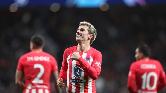 Antoine Griezmann celebra un gol con el Atlético Antoine Griezmann celebra un gol con el Atlético