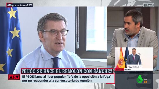 ARV | "Es rid&iacute;culo y un desprop&oacute;sito": Carlos E. Cu&eacute;, tajante sobre las reticencias de Feij&oacute;o a reunirse con S&aacute;nchez
