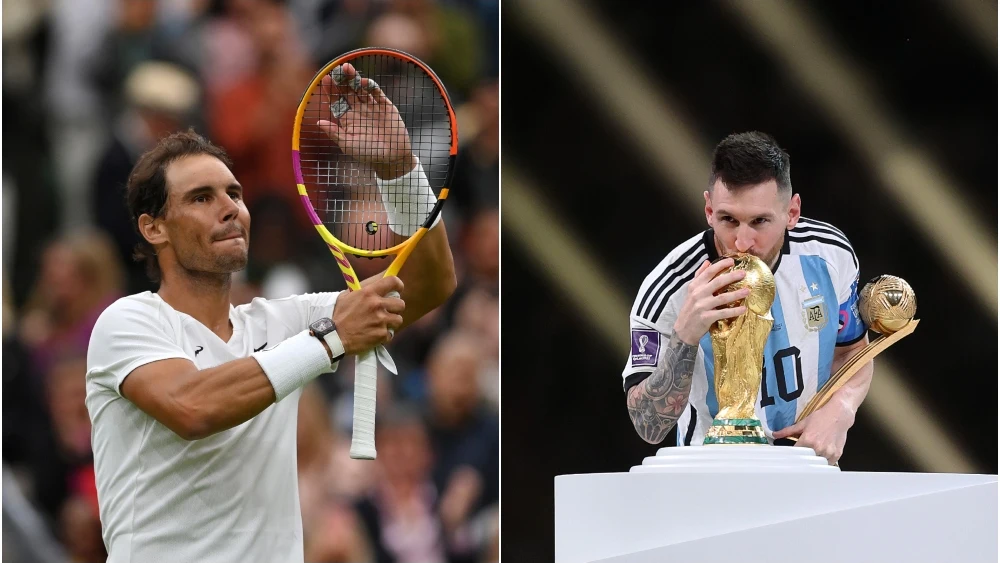 Rafa Nadal y Leo Messi