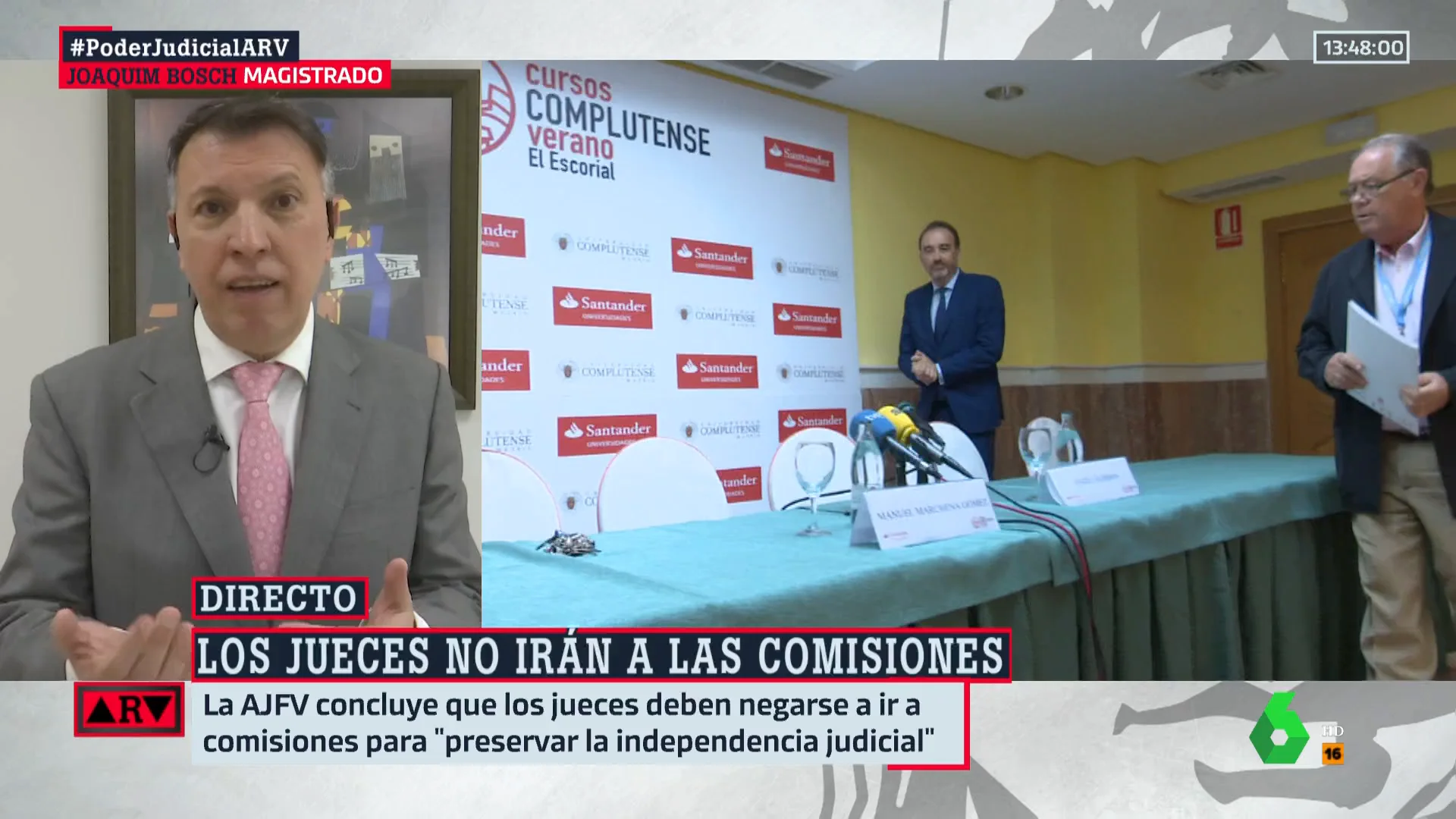 Joaquim Bosch explica por qué los jueces "no pueden" compadecer en las comisiones de investigación