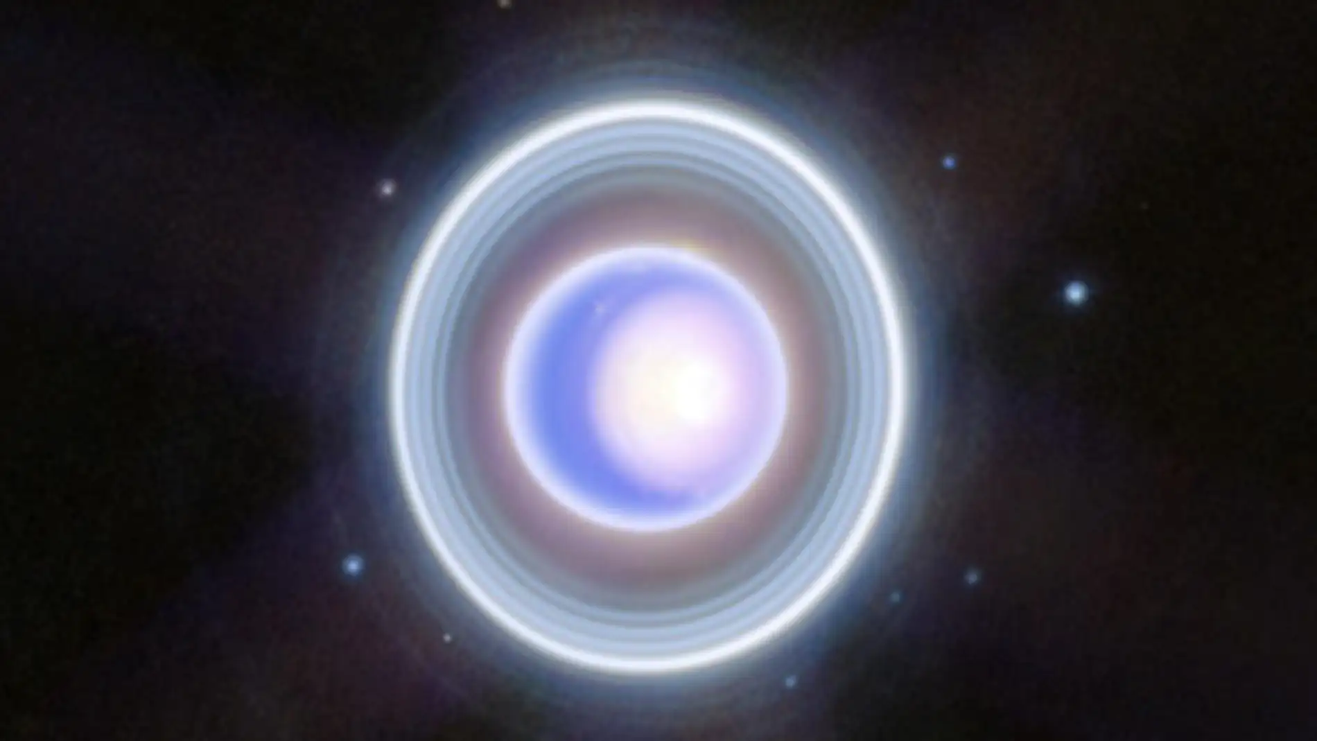 El James Webb captura una imagen inédita de Urano con sus 13 anillos