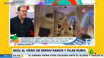 Saúl Ortiz estalla con el viral de Sergio Ramos y Pilar Rubio poniendo el árbol de Navidad: "No subáis vídeos de mamarracho"