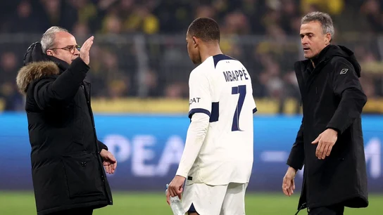 Luis Campos, Mbappé y Luis Enrique Luis Campos, Mbappé y Luis Enrique