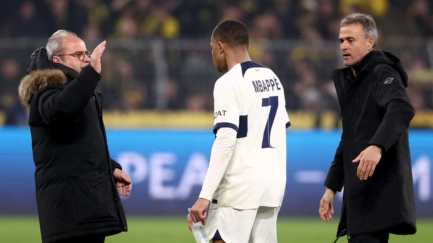 Luis Campos, Mbappé y Luis Enrique Luis Campos, Mbappé y Luis Enrique