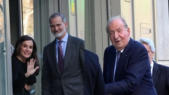 Los reyes Felipe VI y Letizia se reencuentran con Juan Carlos I en el 60 cumpleaños de la infanta Elena