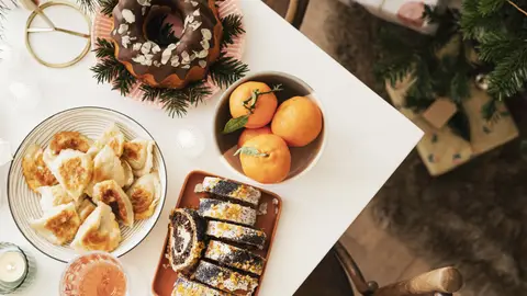 Cena de Navidad, en una imagen de archivo. Cena de Navidad, en una imagen de archivo.