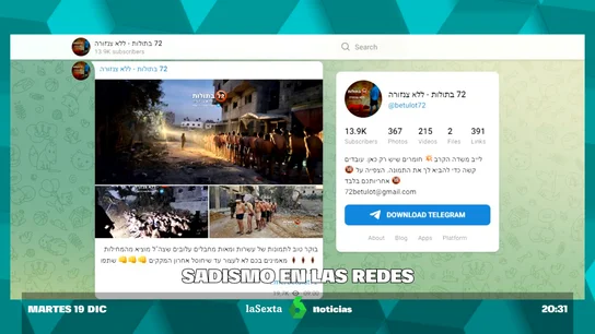 Infor Canal de odio. Telegram Carnicerías de Israel Infor Canal de odio. Telegram Carnicerías de Israel