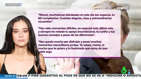 Victoria Federica y Froilán dedican unas bonitas palabras a la infanta Elena: "Gracias por tu apoyo este año"