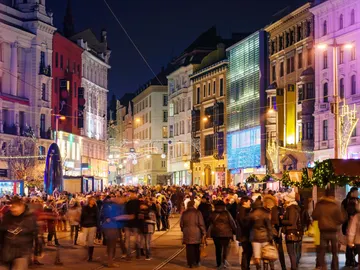 Brno, ciudad de la República Checa, en Navidad Brno, ciudad de la República Checa, en Navidad