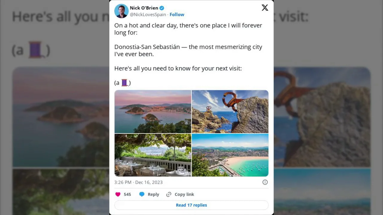 La ciudad "más fascinante" de España según un influencer estadounidense especializado en viajes La ciudad "más fascinante" de España según un influencer estadounidense especializado en viajes