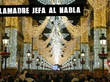 Encendido de las luces de Navidad 2023 en Málaga .