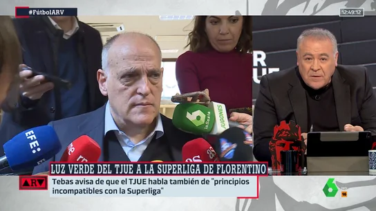 La reacción de Ferreras a las declaraciones de Tebas: "Intenta vender una gran mentira" La reacción de Ferreras a las declaraciones de Tebas: "Intenta vender una gran mentira"