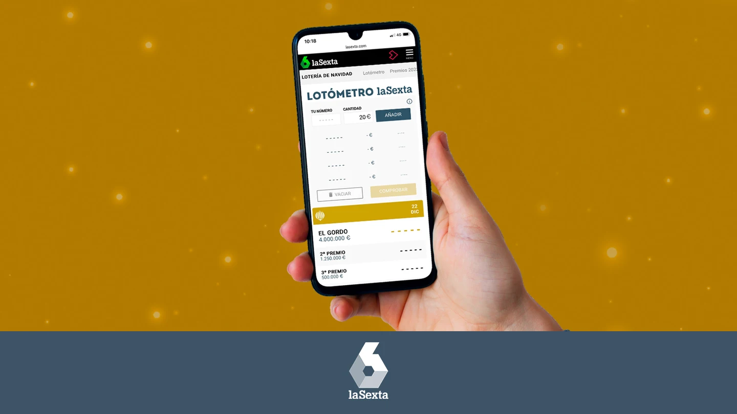El Lotómetro de laSexta, disponible para el sorteo de 2023 El Lotómetro de laSexta, disponible para el sorteo de 2023
