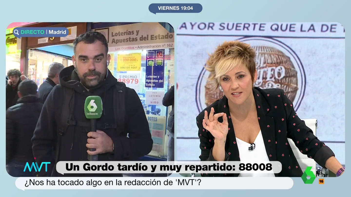 Javier Bastida, tras el sorteo de la Lotería de Navidad Javier Bastida, tras el sorteo de la Lotería de Navidad
