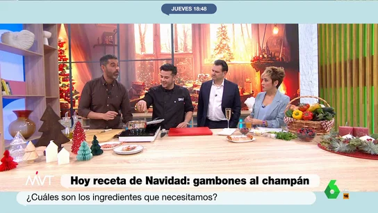 Pablo Ojeda zanja el debate sobre chupar las cabezas de las gambas en Navidad: "Te tienes que tomar un kilo al día para que te ocurra algo" Pablo Ojeda zanja el debate sobre chupar las cabezas de las gambas en Navidad: "Te tienes que tomar un kilo al día para que te ocurra algo"