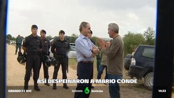"¡Ladrón tu padre!": así se enfrentó Mario Conde a jornaleros del SAT para defender su finca (pagada con dinero de Banesto)