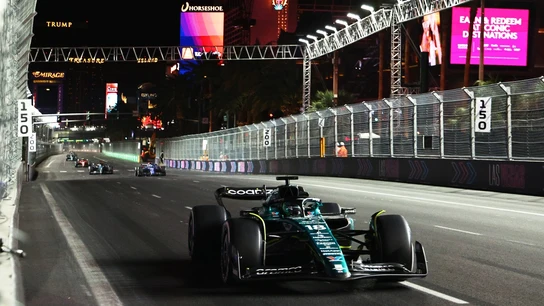 El Aston Martin de Lance Stroll, en Las Vegas El Aston Martin de Lance Stroll, en Las Vegas