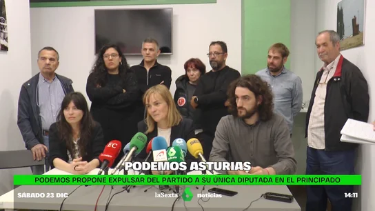 Estas propuestas de expulsión, que aún deben ser evaluadas y ratificadas por la Comisión de Garantías Estatal de Podemos en los próximos días, llegan en vísperas de que se inicie el proceso de primarias en Podemos Asturies, que se prolongará entre el 26 de diciembre y el 2 de febrero. Estas propuestas de expulsión, que aún deben ser evaluadas y ratificadas por la Comisión de Garantías Estatal de Podemos en los próximos días, llegan en vísperas de que se inicie el proceso de primarias en Podemos Asturies, que se prolongará entre el 26 de diciembre y el 2 de febrero.