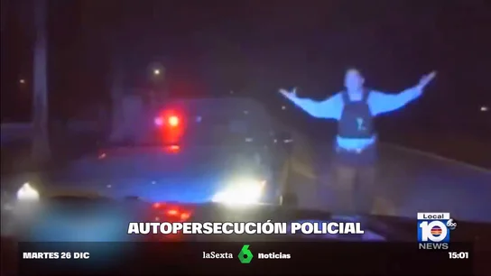 Persecución entre policías de Florida por error Persecución entre policías de Florida por error