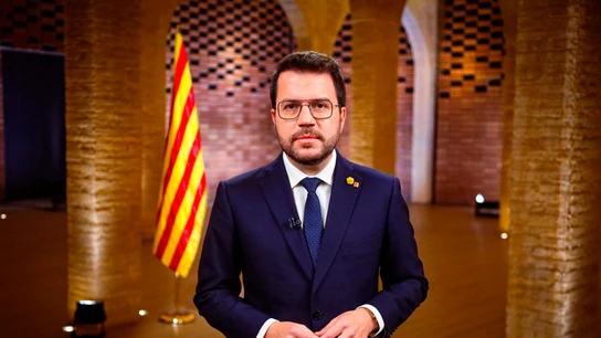El presidente de la Generalitat, Pere Aragonès Aragonès reitera su objetivo de negociar con el Estado la celebración de un referéndum de independencia