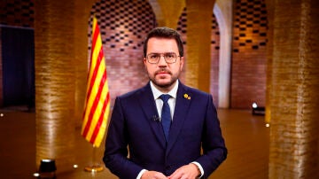  El presidente de la Generalitat, Pere Aragonès