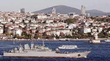 El 'Novocherkaask', el buque ruso atacado por Ucrania