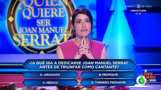 De la profesión a la que iba a dedicarse a su apodo en Argentina: el concurso de Zapeando sobre Joan Manuel Serrat De la profesión a la que iba a dedicarse a su apodo en Argentina: el concurso de Zapeando sobre Joan Manuel Serrat