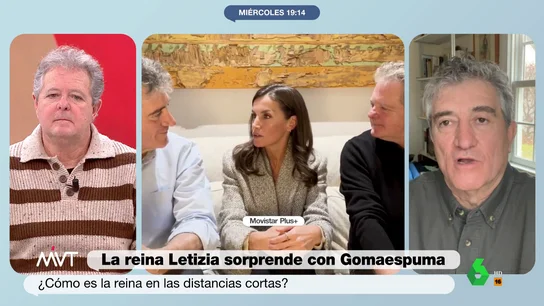La pregunta de Cristina Pardo a Gomaespuma: "¿Creéis que conocemos a la reina Letizia? Yo aquí veo a otra persona" La pregunta de Cristina Pardo a Gomaespuma: "¿Creéis que conocemos a la reina Letizia? Yo aquí veo a otra persona"